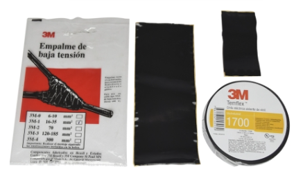 Empalme recto y/o en derivación para cables tripolares