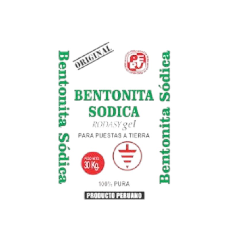 Bentonita Sódica para Pozo a Tierra – Saco de 30 kg
