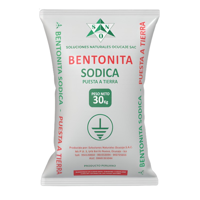 Bentonita Sódica para Pozo a Tierra – Saco de 30 kg